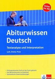 Cover of: Abiturwissen, Drama by Eberhard Hermes