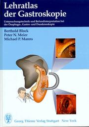 Cover of: Lehratlas der Gastroskopie.