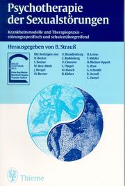 Cover of: Psychotherapie der Sexualstörungen.