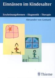 Cover of: Einnässen im Kindesalter. Erscheinungsformen - Diagnostik - Therapie.