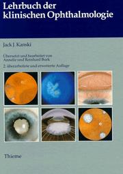 Cover of: Lehrbuch der klinischen Ophthalmologie.