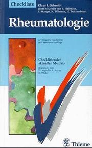 Cover of: Checklisten der aktuellen Medizin, Checkliste Rheumatologie