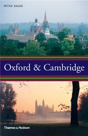 Cover of: Oxford & Cambridge by Peter Sager