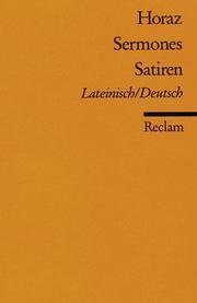 Cover of: Sermones / Satiren. Zweispachige Ausgabe by Horaz