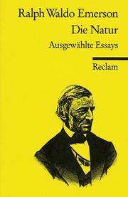 Die Natur. Ausgewählte Essays