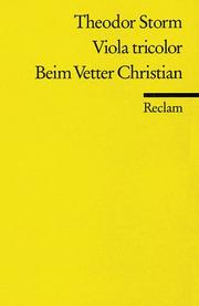 Cover of: Viola Tricolor / Beim Vetter Christian