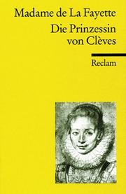 Cover of: Die Prinzessin von Cleves.
