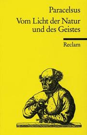 Cover of: Vom Licht der Natur und des Geistes. Eine Auswahl aus dem Gesamtwerk.