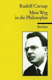 Cover of: Mein Weg in die Philosophie.