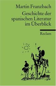 Cover of: Geschichte der spanischen Literatur im Überblick.