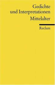 Cover of: Gedichte und Interpretationen: Mittelalter.