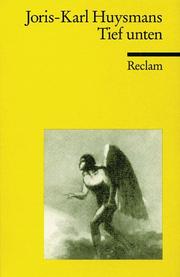 Cover of Tief unten.
