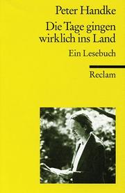 Cover of: Die Tage gingen wirklich ins Land. Ein Lesebuch.