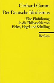 Cover of: Der Deutsche Idealismus.