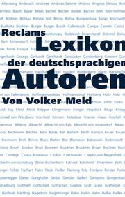 Cover of: Reclams Lexikon der deutschsprachigen Autoren.