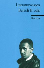 Cover of: Literaturwissen Bertolt Brecht