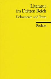 Literatur Im Dritten Reich by Sebastian Graeb-Könneker