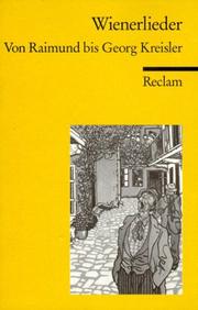 Cover of: Weinerlieder by Raimund Kreisler, Georg Kreisler