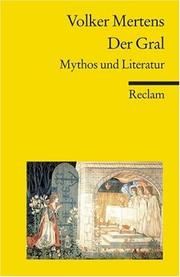 Cover of: Der Gral. Mythos und Literatur.