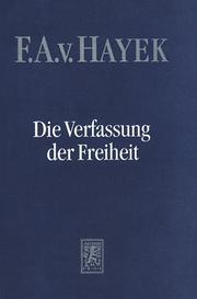 Cover of: Die Verfassung der Freiheit