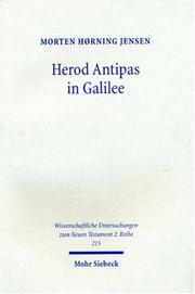 Cover of: Herod Antipas in Galilee by Morten Horning Jensen