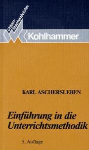 Cover of: Einführung in die Unterrichtsmethodik.