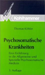 Cover of: Psychosomatische Krankheiten.