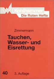 Cover of: Die Roten Hefte, Bd.40, Tauchen, Wasserrettung und Eisrettung