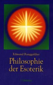 Cover of: Philosophie der Esoterik.