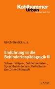 Cover of: Einführung in die Behindertenpädagogik 3.