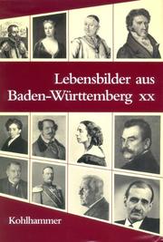 Cover of: Lebensbilder aus Baden-Württemberg, Bd.20