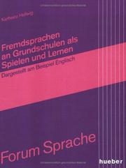 Cover of: Fremdsprachen an Grundschulen als Spielen und Lernen. Dargestellt am Beispiel Englisch.