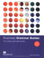 Cover of: Business Grammer Builder.
