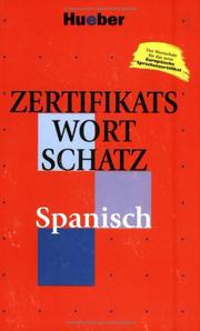 Cover of: Zertifikatswortschatz, Spanisch