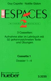 Cover of: Le Nouvel Espaces, Dossiers 1-4, 1 Cassette
