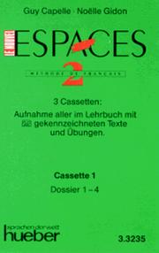 Cover of: Le Nouvel Espaces, Dossiers 1-4, 1 Cassette by Guy Capelle, Noelle Gidon