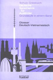 Cover of: Deutsche Sprachlehre für Ausländer, Grundstufe in 1 Bd., Glossar Deutsch-Vietnamesisch