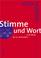 Cover of: Stimme und Wort in der Musik des 20. Jahrhunderts