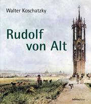 Cover of: Rudolf von Alt.