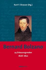 Cover of: 24 Erbauungsreden 1808-1820 by Bernard Bolzano, Kurt F. Strasser