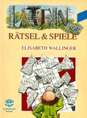 Cover of: Lateinische Rätsel und Spiele.