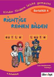 Cover of: Richtige Reihen bilden. Serialität 4.