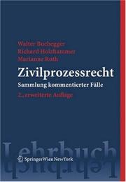Cover of: Zivilprozessrecht: Sammlung kommentierter Fälle (Springers Kurzlehrbücher der Rechtswissenschaft)