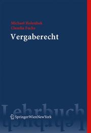 Cover of: Vergaberecht (Springers Kurzlehrbücher der Rechtswissenschaft)