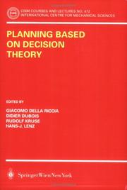 Cover of: Planning Based on Decision Theory (CISM International Centre for Mechanical Sciences)