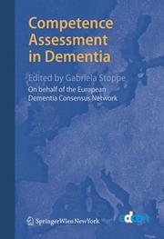 Cover of: Competence Assessment in Dementia by 