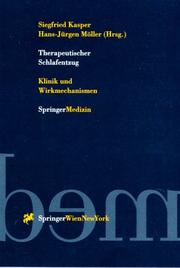 Cover of: Therapeutischer Schlafentzug: Klinik und Wirkmechanismen