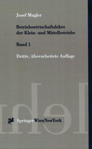 Cover of: Betriebswirtschaftslehre der Klein- und Mittelbetriebe: Band 1 (Springers Kurzlehrbücher der Wirtschaftswissenschaften)