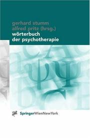 Cover of: Wörterbuch der Psychotherapie