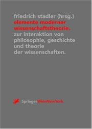 Cover of: Elemente moderner Wissenschaftstheorie by Friedrich Stadler